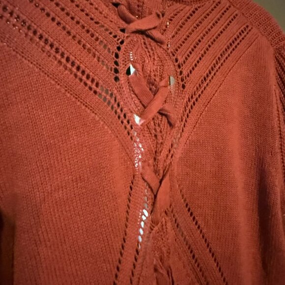 Pinque - Rust Knit Cardigan - Picture 2 of 7